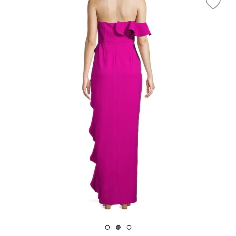 Aidan Mattox Ruffled Column Gown - Picture 2 of 4
